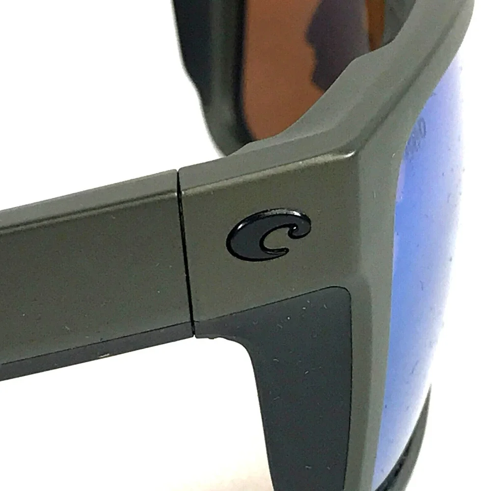 Costa Sunglasses Lido 06S9104 910410 Steel Gray Metallic Green Mirror 580G - Picture 6 of 13